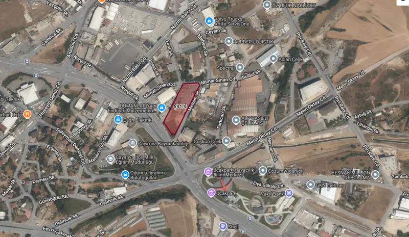 Şekerpınar'da 5.503 m² Satılık Arsa